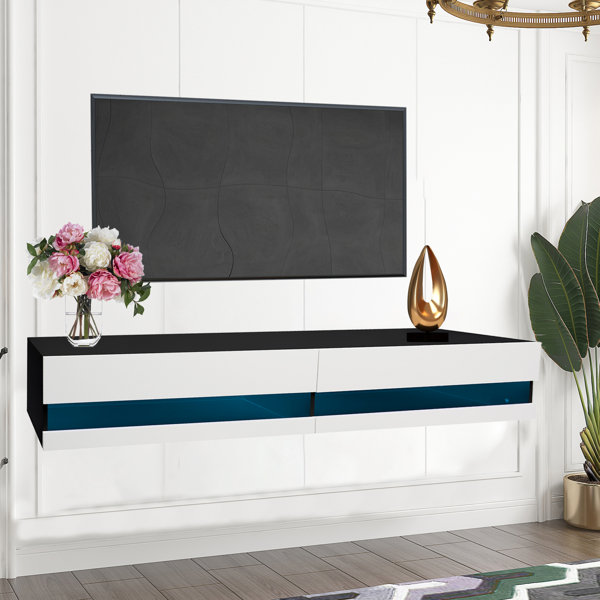 Orren Ellis Floating TV Stand for TVs up to 80" Wayfair